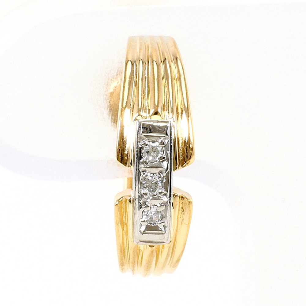VINTAGE 18k Gold Diamond Earrings